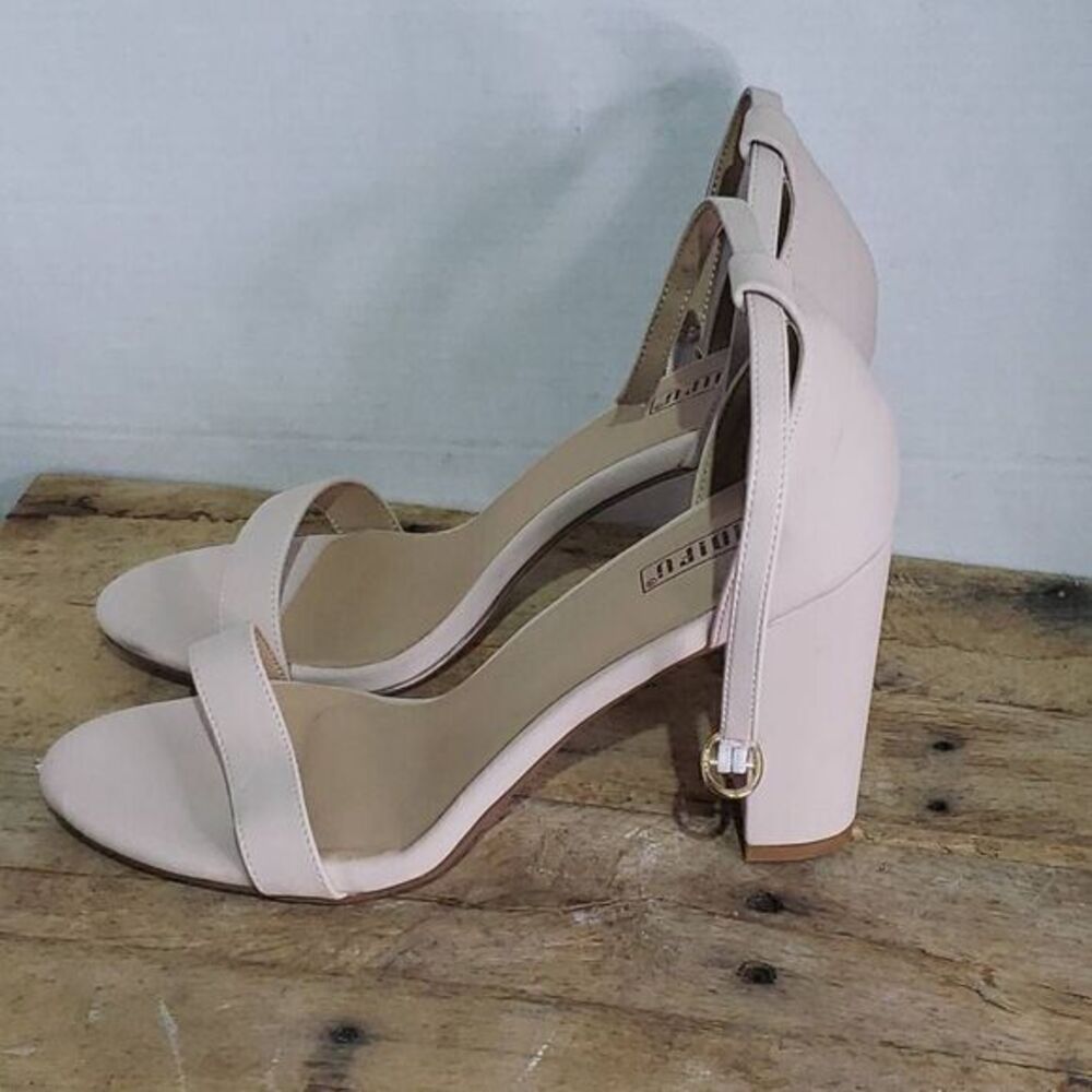 IDIFU chunky open toe heels heeled sandal special occasion dance wedding